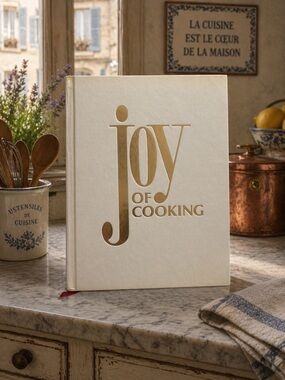Vintage 1975 Joy of Cooking Hardcover Cookbook - Cream with Gold Lettering